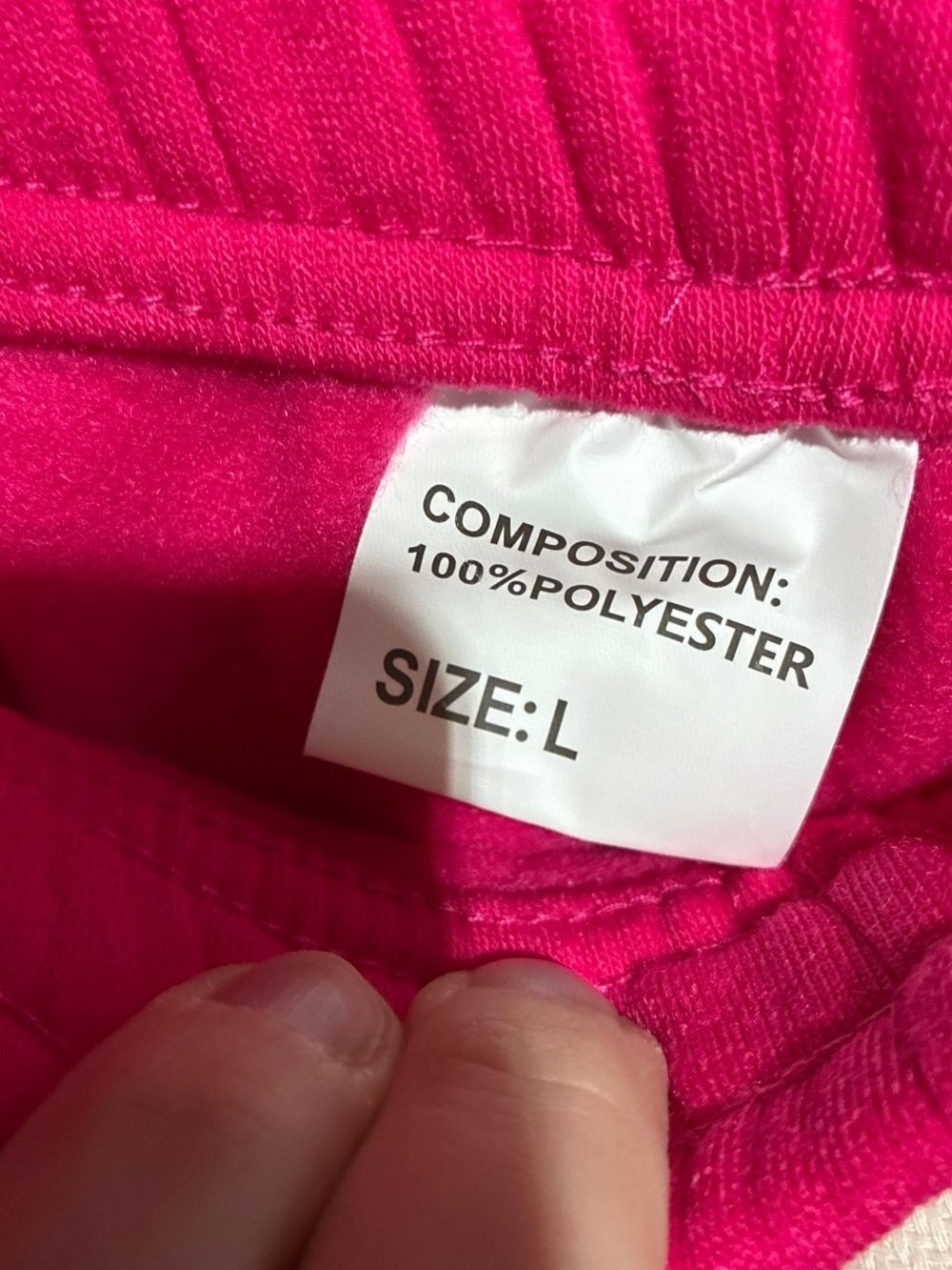 Pink Sweatpants with Drawstring - Picture 3 of 3
